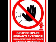 indicator  pentru grup de pompare hidranti exteriori